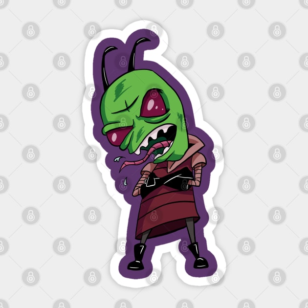 Invader Zim Sticker by Black Snow Comics